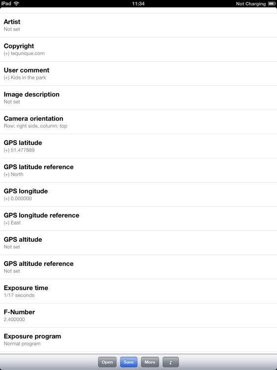 Exif Editor (iPad Edition)