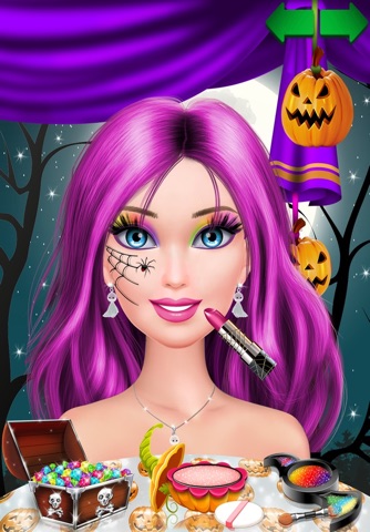 Halloween Makeover - Kids Makeup & Dress Up Games screenshot 3