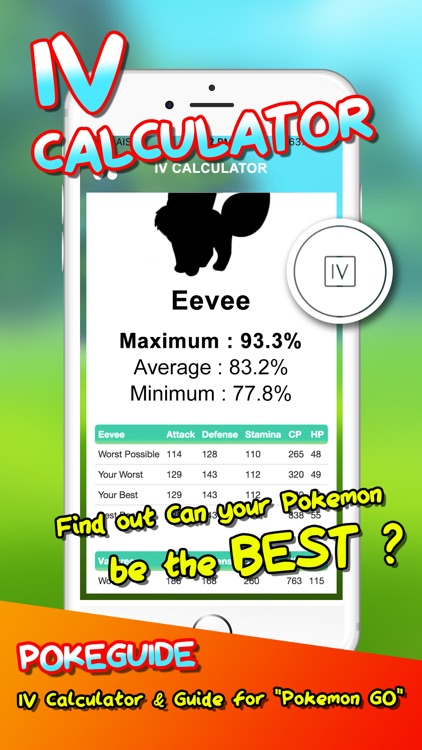 PokeGuide - IV Calculator & Guide for "Pokemon GO"