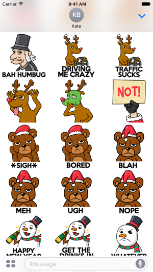 Grumpy Santa Xmas Stickers(圖4)-速報App