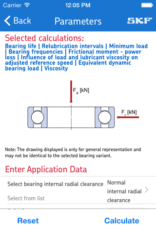 SKF Bearing Calculator screenshot 3