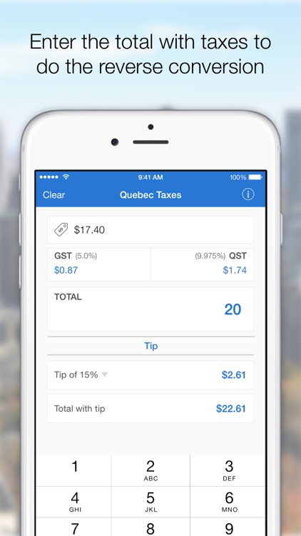 Quebec Taxes (+ tip)