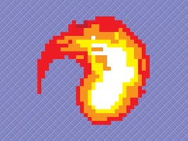 Fun pixel blasting stickers to use with your friends and family
