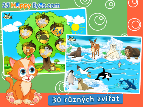 Veselá zvířátka pro děti - puzzle hra pro děti - náhled