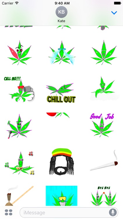 Geafus 420 Animated  Weed Emoji