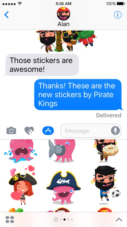 Pirate Kings Stickers for Apple iMessage screenshot-3
