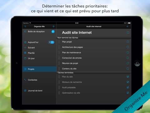 Organize Me for iPad screenshot 2