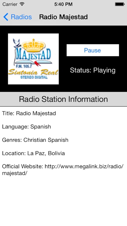 Bolivia Radio Live Player (La Paz/Quechua/Aymara) screenshot-3