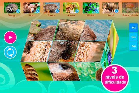 Smart Cubes: forest animals puzzle games for kids screenshot 2