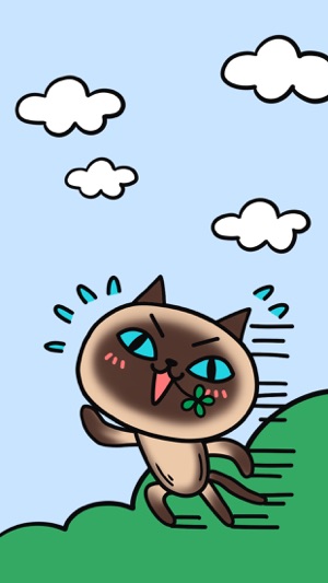 Siamese Cat Called Carbon − NHH Stickers(圖1)-速報App