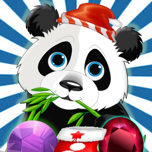 Cute Panda Jungle Match Puzzle Game For Christmas Icon