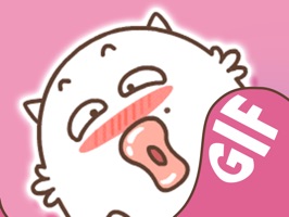 cute fat cat animated sticker for ios 10