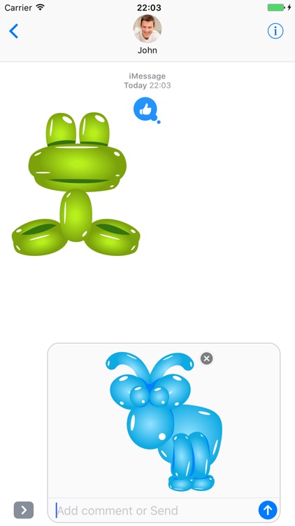 Animal balloons - Stickers for iMessage