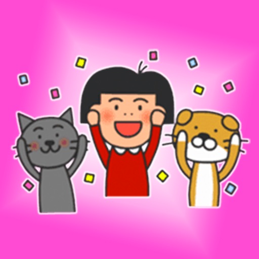 Three Friends Stickers! icon