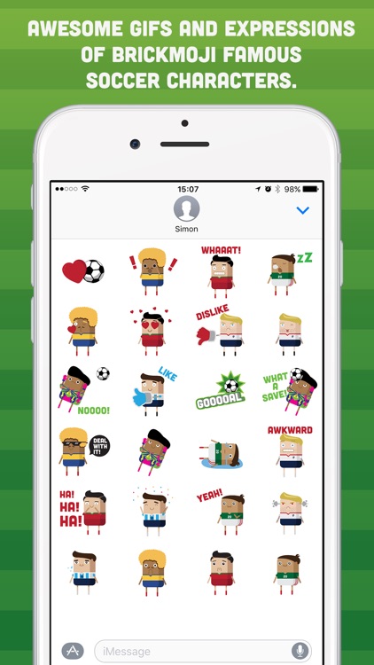 Brickmoji Stickers: Soccer Edition