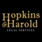 By using the Hopkins and Harold app, legal problems will be a breeze