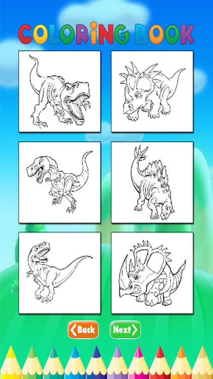 Dinosaur Art Coloring Book - Activities for Kids screenshot-3