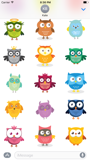 Colorful Owls - Fx Sticker(圖2)-速報App