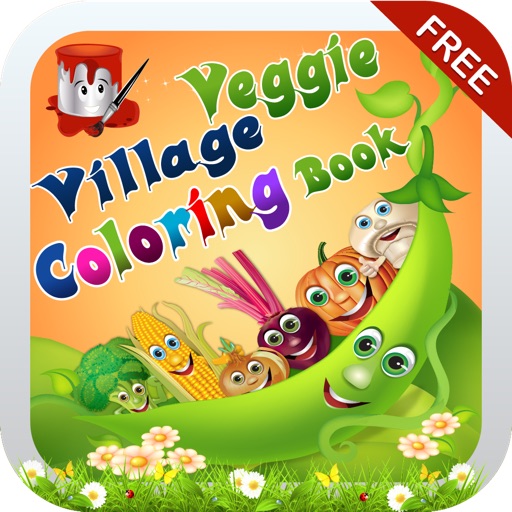 Veggie Village Coloring Book Icon