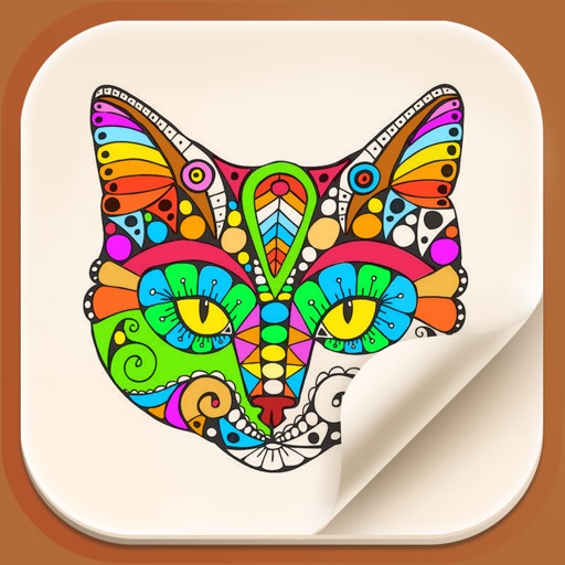 Animal Mandala Coloring Pages in Adult Color Book iOS App