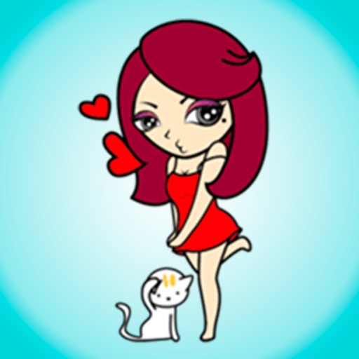 Hot Juicy Girl ● Emoji&Stickers for iMessage icon