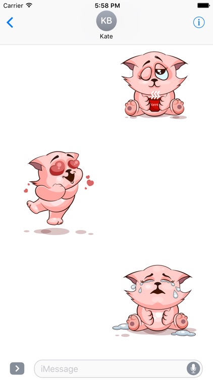 Adorable Cat Emoji Stickers