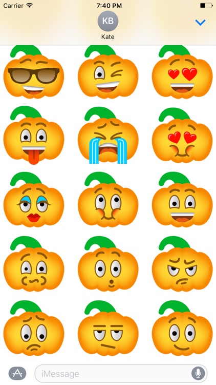 Pumpkin Halloween Emoji Sticker #4