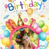 Birthday Cake Photo Frame Card