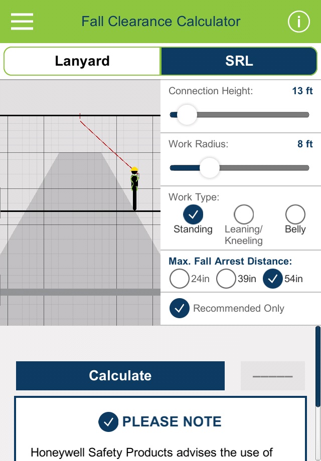 Miller Fall Clearance Calculator screenshot 4