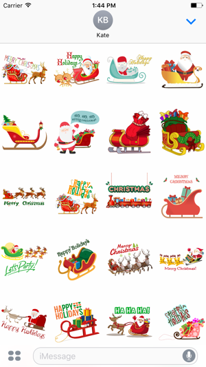 Sleigh Stickers - Christmas Stickers for