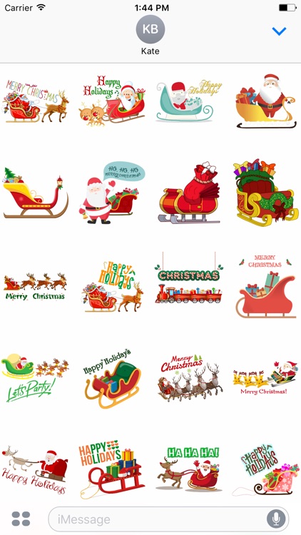 Sleigh Stickers - Christmas Stickers for iMessage