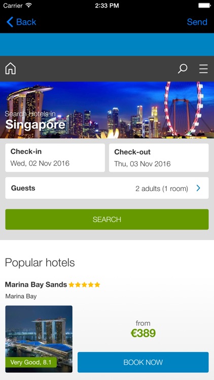 Booking Singapore Hotels