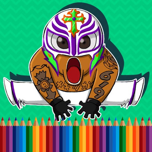 Revolution Wrestling Fun Coloring Book Free Game iOS App