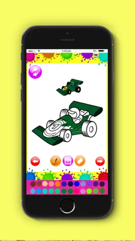 Game screenshot Cars Colouringbook -Kids Educational Coloring Game apk