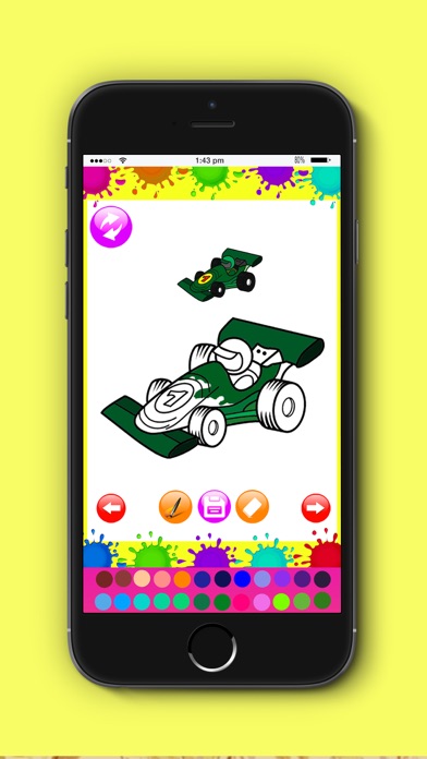 How to cancel & delete Cars Colouringbook -Kids Educational Coloring Game from iphone & ipad 2
