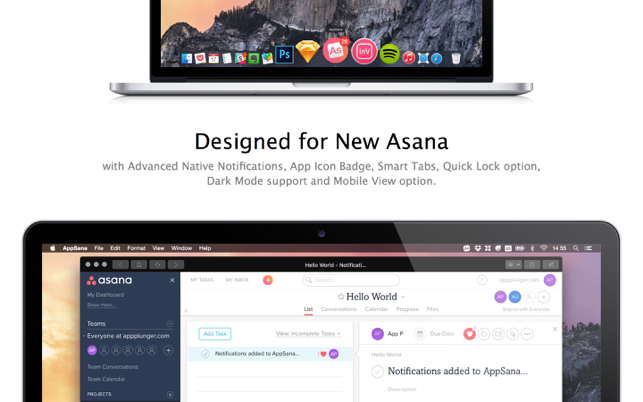 ‎AppSana for Asana with Notifications Screenshot