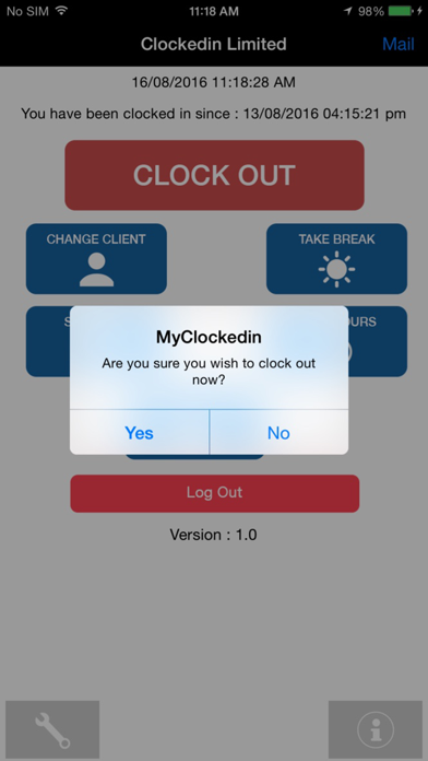 How to cancel & delete ClockedIn Geo-fence from iphone & ipad 4