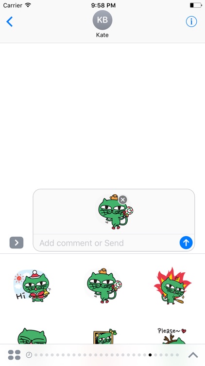 Greeny The Cat - Christmas stickers pack screenshot-4