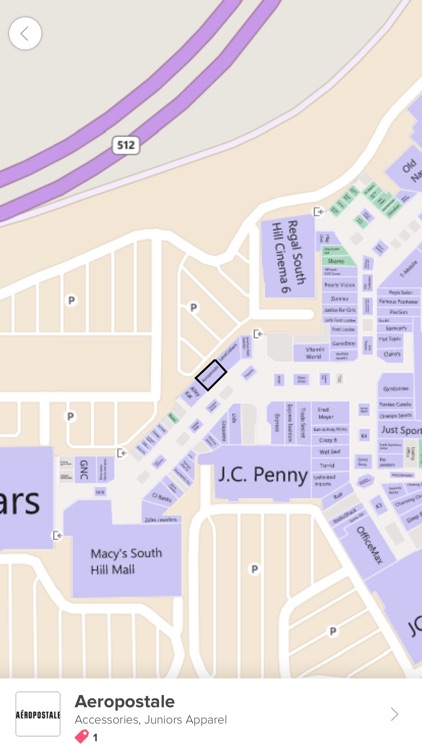 South Hill Mall Store Map South Hill Mall, Powered By Malltip By Malltip Inc