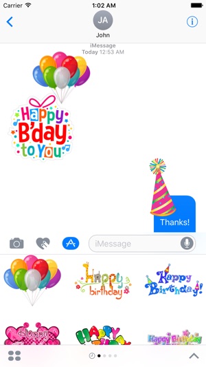 Happy Birthday & Celebration Stickers for iMessage(圖1)-速報App