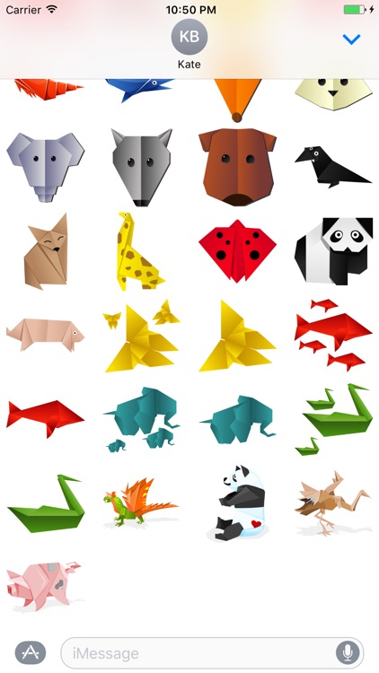 Animals Origami - Fx Sticker