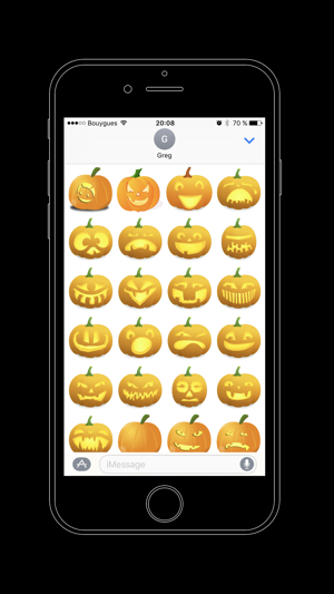 Halloween iCitrouille - Jack O’Lantern Stickers(圖2)-速報App