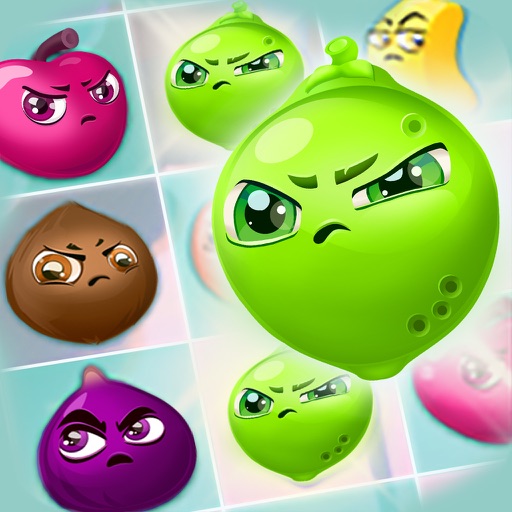 Angry Fruits 1 VS 1 Puzzle : Real Money Gaming Icon