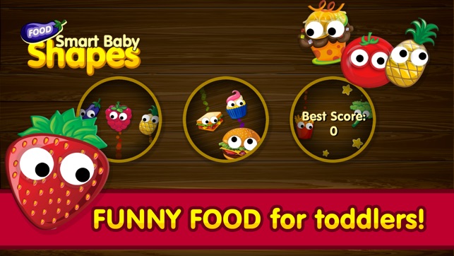 Smart Baby Shapes FOOD: Fun Jigsaw Puzzles and Learning Game(圖1)-速報App