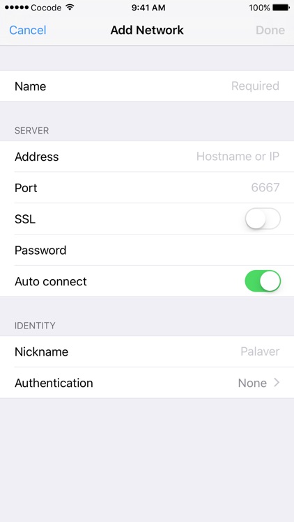 Palaver IRC screenshot-3