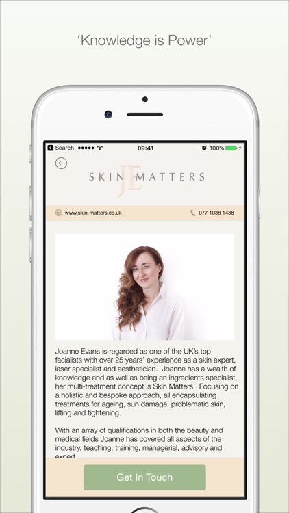 Skin Matters by Joanne Evans