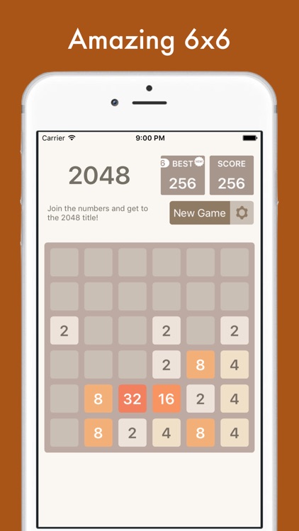 2048 Multi - 8x8, 6x6, 4x4 tiles in one app! screenshot-1