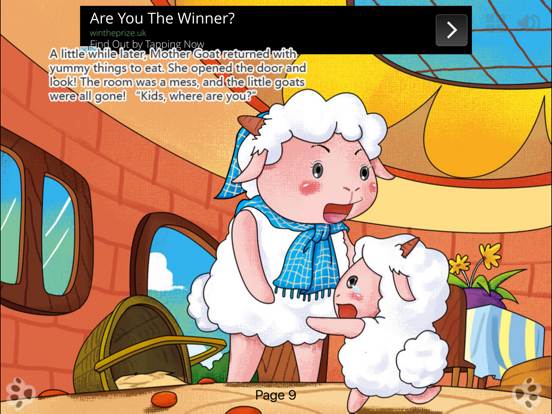 Wolf and the Seven Little Goats - bedtime fairy tale Interactive iBigToy screenshot
