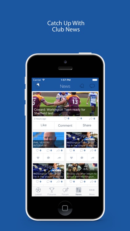 Fan App for Workington Town