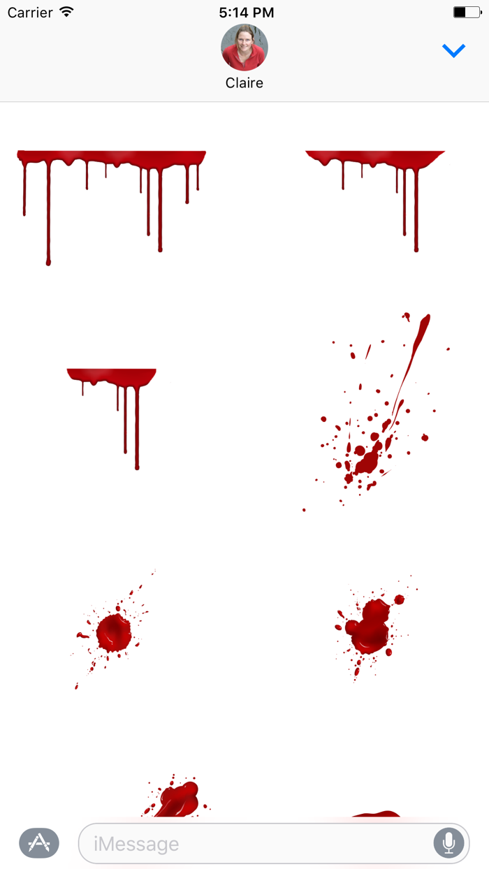 Blood Stickers